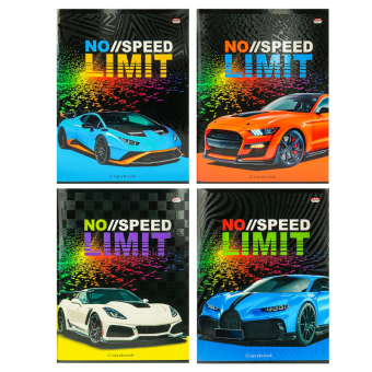 картинка Тетрадь КЛЕТКА 96л. НЕУДЕРЖИМЫЕ ТАЧКИ (96-8093) (твин-лак, цвет.мелов.обл.) от магазина МОЛТИ