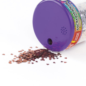 картинка Блестки для декора, поделок, DIY, творчества, оформления, ФИГУРНЫЕ МЕТАЛЛИК, ОСТРОВ СОКРОВИЩ, диспенсер с дозатором, 6 цветов по 9 г, 191373 от магазина МОЛТИ