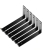 картинка Уголок металлический для полок ONL30B-L цвет черный 30х15 см 4шт. крепление верхнее. от магазина МОЛТИ