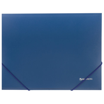 картинка Папка на резинках BRAUBERG Стандарт, синяя, до 300 листов, 0,5мм, 221623 от магазина МОЛТИ
