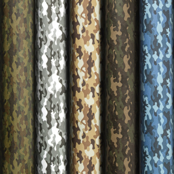 картинка Бумага упаковочная подарочная мелованная "Military", 70х100 см, 5 дизайнов ассорти, ЗОЛОТАЯ СКАЗКА, 592055 от магазина МОЛТИ