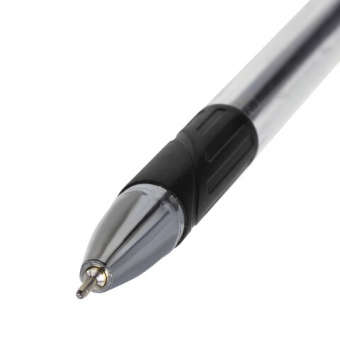 картинка Ручка шариковая масляная с грипом BRAUBERG "Max-Oil", ЧЕРНАЯ, игольчатый узел 0,7 мм, линия письма 0,35 мм, 142142 от магазина МОЛТИ