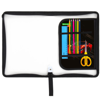 картинка Папка для труда на молнии BRAUBERG KIDS А4, 1 отделение, прозрачная, органайзер, "Red car", 272209 от магазина МОЛТИ