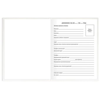 картинка Дневник 1-11 класс 40 л., твердый, BRAUBERG, матовая ламинация, БЕЛЫЙ, 105540 от магазина МОЛТИ
