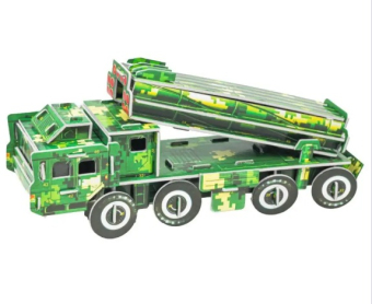 картинка Пазл 3D А5 LX-285 Ракетная установка 21,5х1х14,5см (22х6х8)см 37РС от магазина МОЛТИ