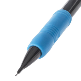 картинка Карандаш механический 0,5 мм, STAFF "College" MP-422, ластик, резиновый грип, корпус черный, детали ассорти, 181422 от магазина МОЛТИ