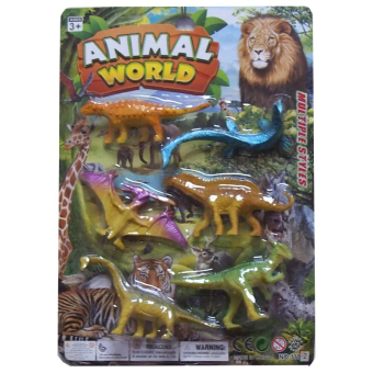 картинка Набор 2855-1/111-2 Динозавров 6шт в блистаре 25х3х18,5см от магазина МОЛТИ