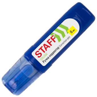картинка Ручка-корректор STAFF "College", 6 мл, металлический наконечник, плоский корпус, 227569 от магазина МОЛТИ