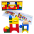 картинка Деревянные 2745-13/2580 кубики геометрические фигуры в коробке малый 14,5х4,5х21см (26шт) от магазина МОЛТИ