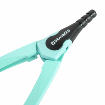 картинка Готовальня BRAUBERG ULTRA, 4 предмета: циркуль 135 мм, запасной грифель, насадка, мятный цвет, 210824 от магазина МОЛТИ