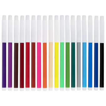 картинка Фломастеры ПИФАГОР "ВЕСЕЛЫЕ ПИТОМЦЫ", 18 цветов, невентилируемый колпачок, 152453 от магазина МОЛТИ