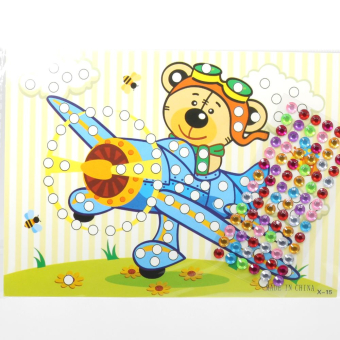 картинка Наклейка-аппликация X15 со стразами Самолет 13*21 от магазина МОЛТИ