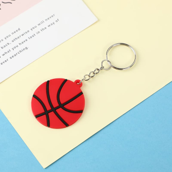 картинка Брелоки  081222-10  резиновые баскетбольный мяч 4 см. от магазина МОЛТИ