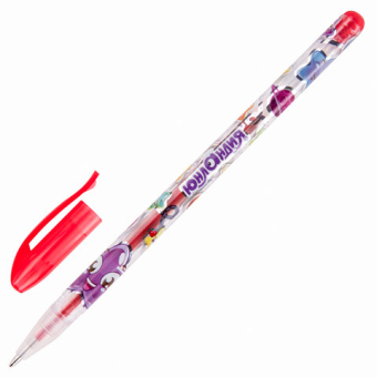 картинка Ручки гелевые ЮНЛАНДИЯ, НАБОР 6 ЦВЕТОВ, БЛЕСТКИ, корпус с печатью, узел 0,7 мм, линия письма 0,5 мм, 142802 от магазина МОЛТИ