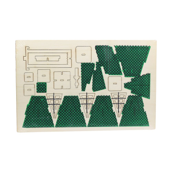 картинка Пазл 3D DL-6 P712  деревянный 4 листа Павильон 23*37 от магазина МОЛТИ