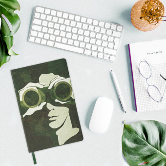 картинка Блокнот А5 (14x21см), (БРАУБЕРГ ВИСТА) BRAUBERG VISTA "Команда", под кожу, 80 л., 112081 от магазина МОЛТИ