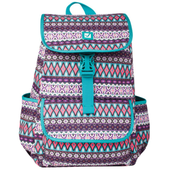 картинка Рюкзак BRAUBERG TRACE универсальный, с клапаном, узоры, "Rhombus", 34х25,5х12,5 см, 226358 от магазина МОЛТИ