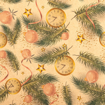 картинка Бумага упаковочная подарочная новогодняя "Christmas Kraft", 70х100 см, 10 дизайнов ассорти, ЗОЛОТАЯ СКАЗКА, 592053 от магазина МОЛТИ