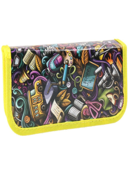 картинка Пенал 1-секц, средний ШКОЛЬНЫЙ УЗОР (ПН-3850) 190х90, ламинированный картон от магазина МОЛТИ