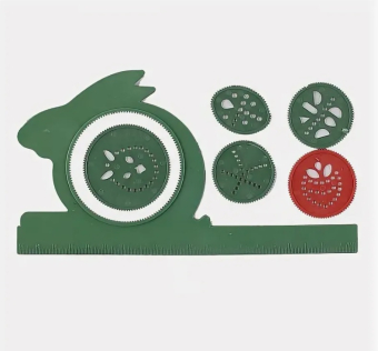 картинка Спирограф Заяц с линейкой 6318 от магазина МОЛТИ