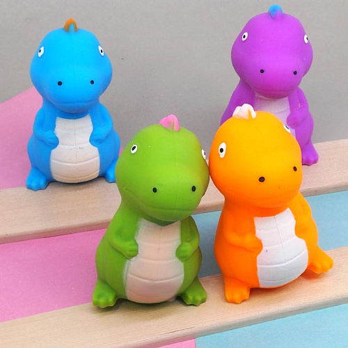 Антистресс  2906-4 (12) Динозаврики 10х8х6см в и/у резина