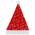 картинка Колпак новогодний 40х28 см, красный с серебристым узором, ЗОЛОТАЯ СКАЗКА, 592006 от магазина МОЛТИ