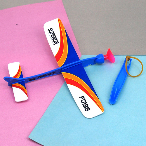 Рогатка-самолет с присоской малый 2х15х1 см. в блистаре(48) 