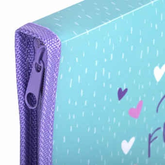 картинка Папка для труда на молнии ЮНЛАНДИЯ А4, 1 отделение, откидная планка, органайзер, "Little bunny", 270984 от магазина МОЛТИ