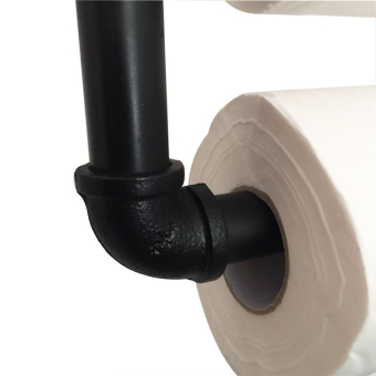 картинка Держатель металлический для туалетной бумаги ONL-TPH-B черный 18х10 см. от магазина МОЛТИ
