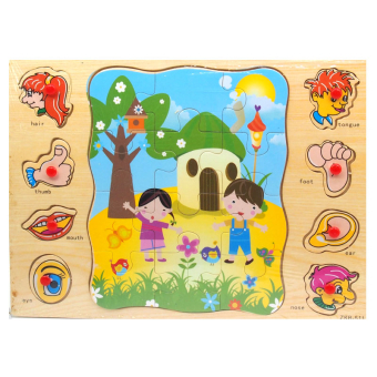 картинка Игрушка 2745-15/ZKB деревянная развивающие пазлы для изучения профессий (8+12 д) в и/у 22х0,8х30см от магазина МОЛТИ