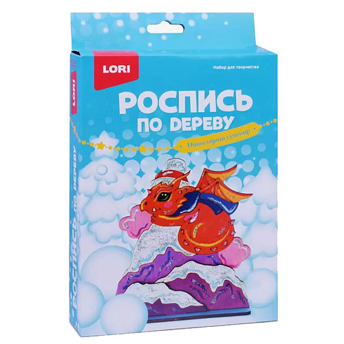 ФНН-050 Роспись по дереву магнит "Дракон зимний"