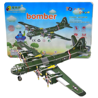 картинка Пазл 3D 1690-28 бумажный Бомбардировщик самолет14х1х21см PS37 (30х30х9 макет см.) от магазина МОЛТИ