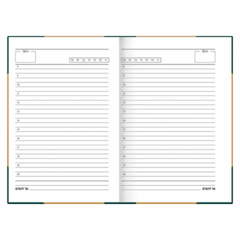 картинка Ежедневник недатированный А5 145х215 мм, ламинированная обложка, 160 л., STAFF, "Под книгу", 115563 от магазина МОЛТИ