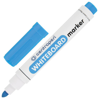 картинка Маркер стираемый для белой доски ГОЛУБОЙ CENTROPEN "Dry-Wipe", круглый наконечник, 2,5 мм, 8559, 5 8559 0167 от магазина МОЛТИ