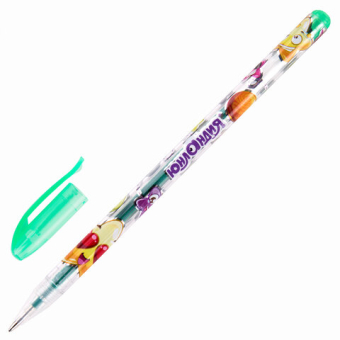 картинка Ручки гелевые ЮНЛАНДИЯ, НАБОР 6 ЦВЕТОВ, БЛЕСТКИ, корпус с печатью, узел 0,7 мм, линия письма 0,5 мм, 142802 от магазина МОЛТИ