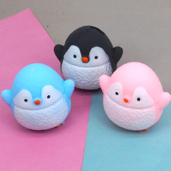 картинка Антистресс  2906-17 (12) Пингвин 7х4х6см в и/у резина от магазина МОЛТИ