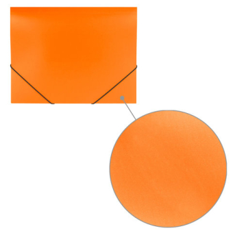 картинка Папка на резинках BRAUBERG Office, оранжевая, до 300 листов, 500 мкм, 228084 от магазина МОЛТИ