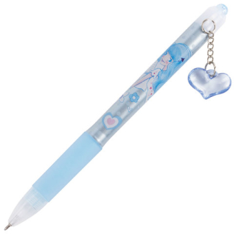 картинка Ручка шариковая автоматическая с грипом BRAUBERG "First Love", СИНЯЯ, подвеска, корпус ассорти, узел 0,5 мм, линия письма 0,3 мм, 141285 от магазина МОЛТИ