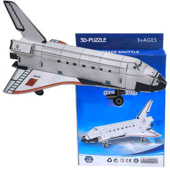 картинка Пазл 3D 1689-P бумажный космический Шатл в коробке 14,5х1х11см.PS16 (модель 22х14,5х9см) от магазина МОЛТИ