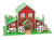картинка Пазл 3D LX 261 мини Дом с пандами 21*14см (19,6*12*11,2см) 29 ps от магазина МОЛТИ