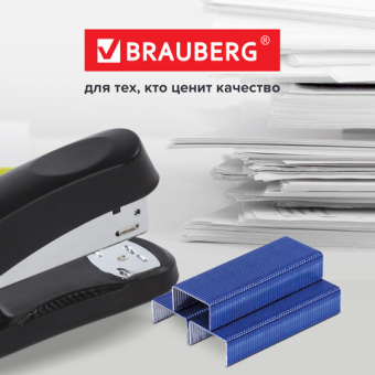 картинка Скобы для степлера цветные №10, 1000 штук, BRAUBERG "EXTRA", до 20 листов, 229300 от магазина МОЛТИ