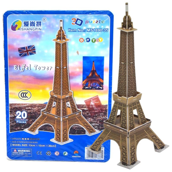 картинка Пазл 3D 1690-35 бумажный Эйфелевая башня14х1х21см PS20 (13х13х30 макет см.) от магазина МОЛТИ