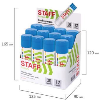 картинка Клей-карандаш STAFF "EVERYDAY", 36 г, 220376 от магазина МОЛТИ