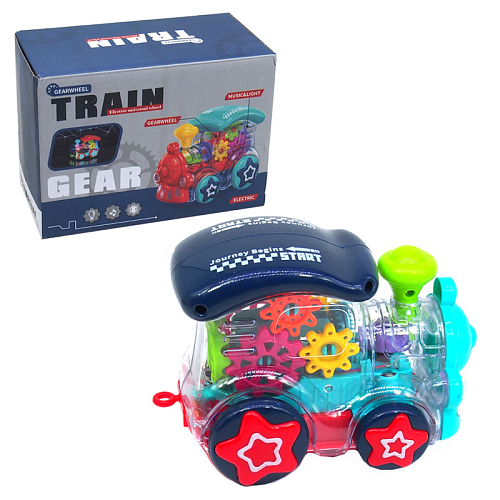 Паровозик 0715 на батарейках со светоми звуком 14.5 см