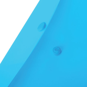 картинка Папка-конверт с кнопкой BRAUBERG, вертикальная, А4, до 100 листов, прозрачная, синяя, 0,15 мм, 224977 от магазина МОЛТИ