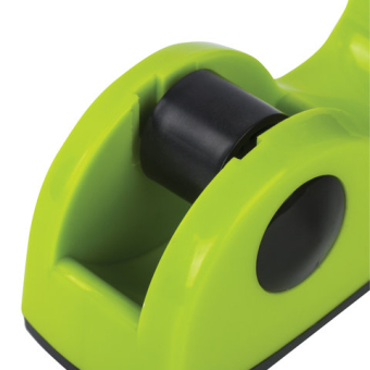 картинка Диспенсер для клейкой ленты BRAUBERG настольный, утяжеленный, средний, салатовый, 11,8х5х5 см, 440143 от магазина МОЛТИ