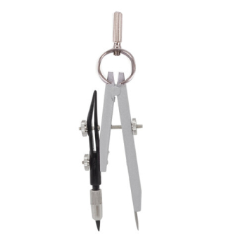 картинка Готовальня BRAUBERG "Architect", 9 предметов: циркуль + измер + кронциркуль, рейсфедер + держатель, 2 вставки, удлинитель, грифель, 210353 от магазина МОЛТИ