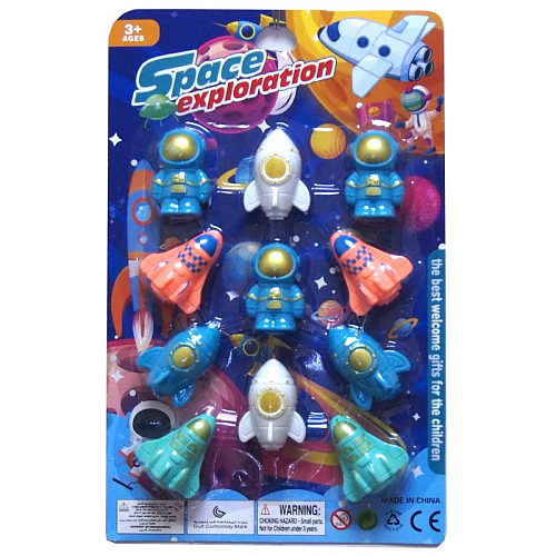 Игровой набор 2855-2 Космос фигурки 11шт в блистере 28х3х18см