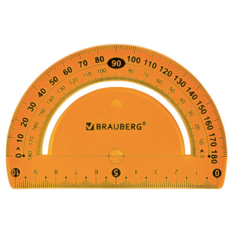 картинка Набор чертежный большой гибкий BRAUBERG "FLEX" (линейка 30 см, треугольник, транспортир), ассорти, 210680 от магазина МОЛТИ