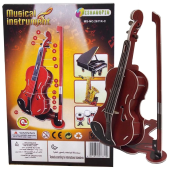 картинка Пазл 3D 2611К-С  бумажная Скрипка  21х0,5х14см в и/у от магазина МОЛТИ